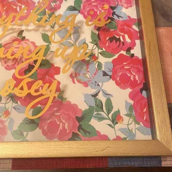 Macbeth Collection Everything is Coming Up Rosey gold frame - Picture 4 of 8